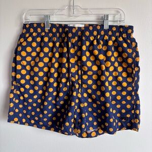 NWT Solid & Striped Navy Orange Ombré polka dot The Classic Swim Trunk size M